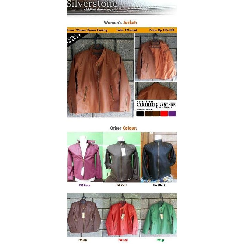 KUALITAS BAGUS JAKET JAKET KULIT WANITA - VINTAGE STYLE - BROWN COUNTRY KEKINIAN