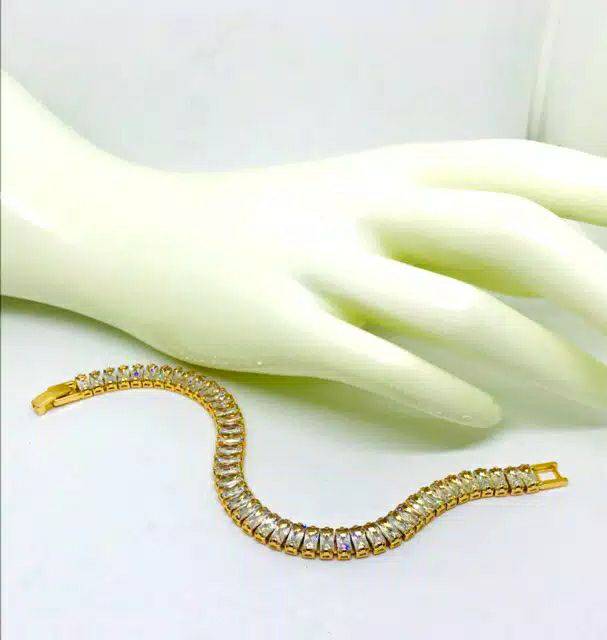 Gelang tangan permata//gelang wanita //perhiasan lapis emas //teplika
