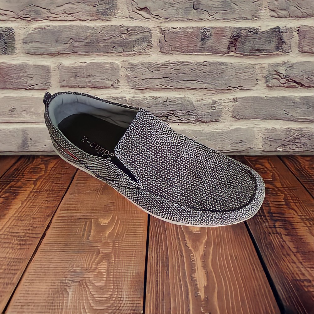 Sepatu pria kanvas denim casual X-Cuppee RG 02 slip on men shoes