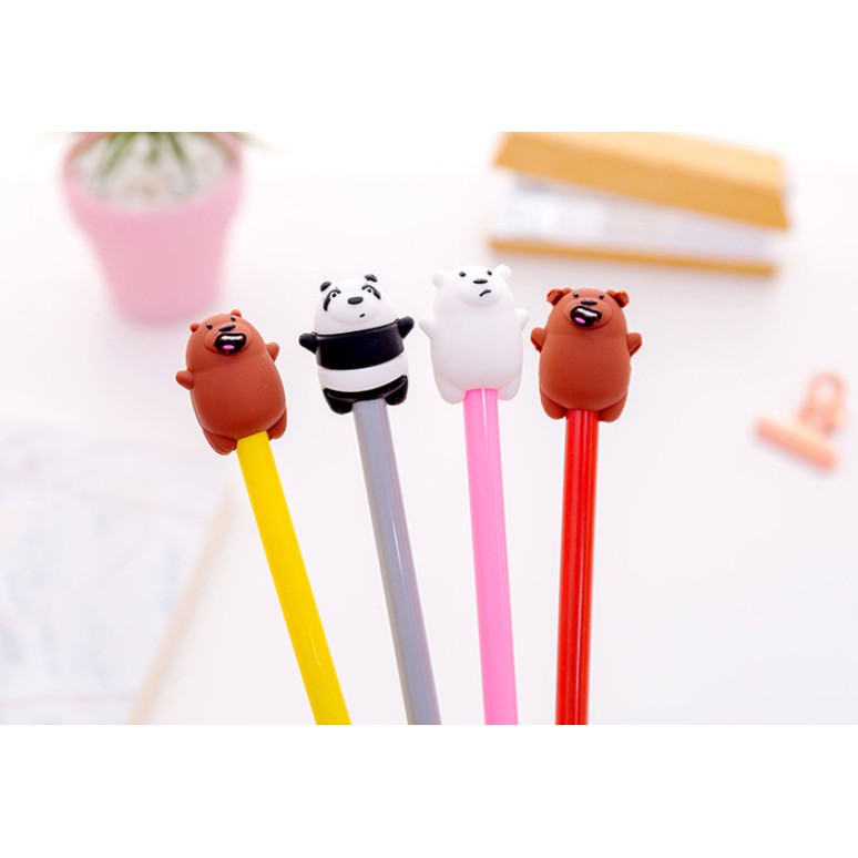 Bolpoin Karakter WE BARE BEARS Lucu / Bolpoin Kartun WE BARE BEARS / Pulpen Gel 0,38 mm Lucu Unik