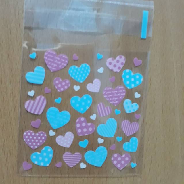 

Plastik packing kemasan lucu permen,cake,biskuit uk 7x7 love