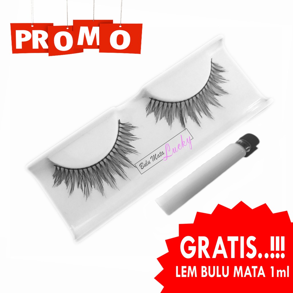 Bulu Mata Palsu Natural 1144 + Lem Bulu Mata