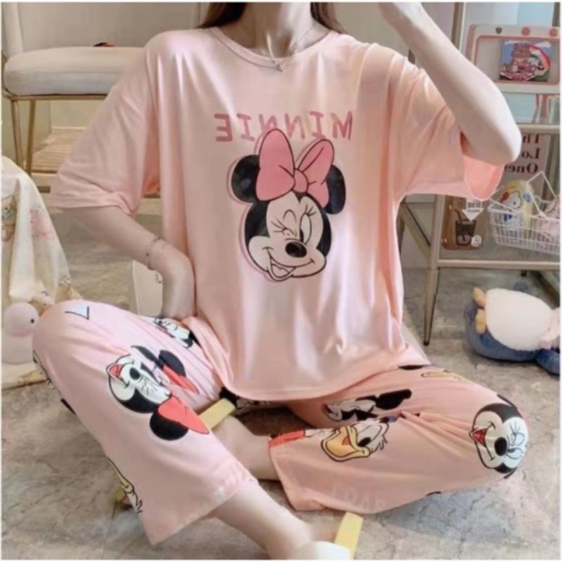 PIYAMA CP LD 120 JUMBO MINNIE PINK IMPORT