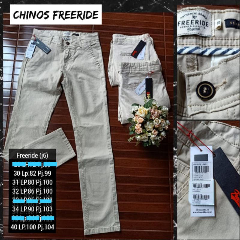 CELANA PANJANG CHINOS PRIA FREERIDE BRANDED MATAHARI MURAH CLNCHNSFR982