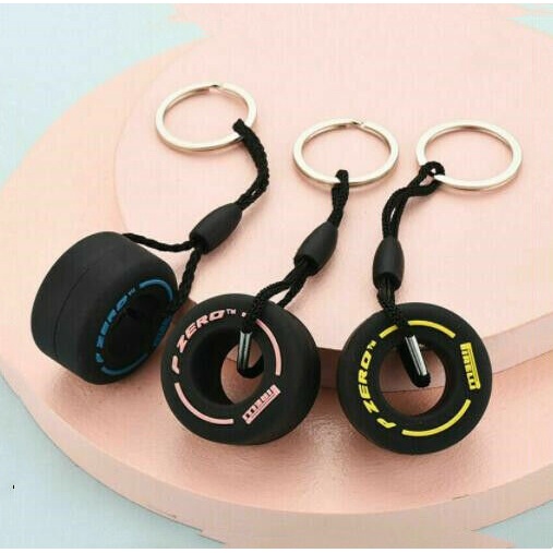 Gantungan Kunci Roda Ban Mobil Racing Car Keychain Tire JDM Sporty Rim