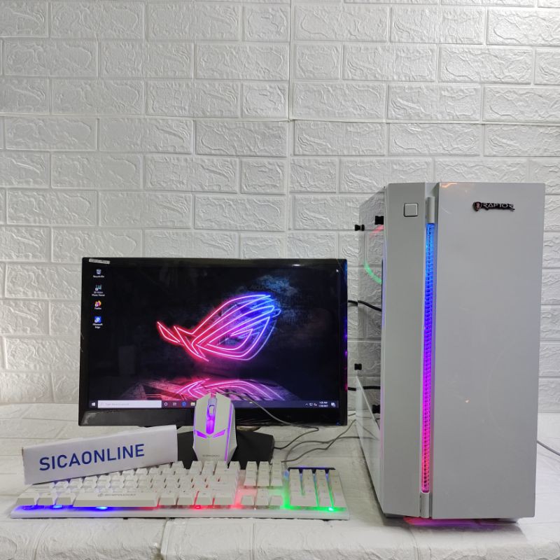 pc gaming ryzen 5 3400g ssd 240gb fullset