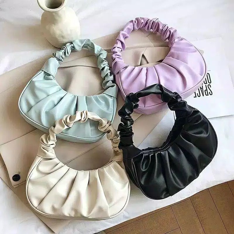 TAS SELEMPANG WANITA KERUT SHOULDER BAG