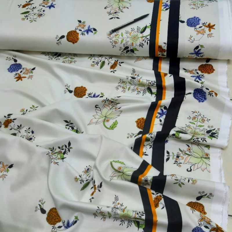 Jual bahan kain katun twill saten/twill itally Indonesia|Shopee Indonesia