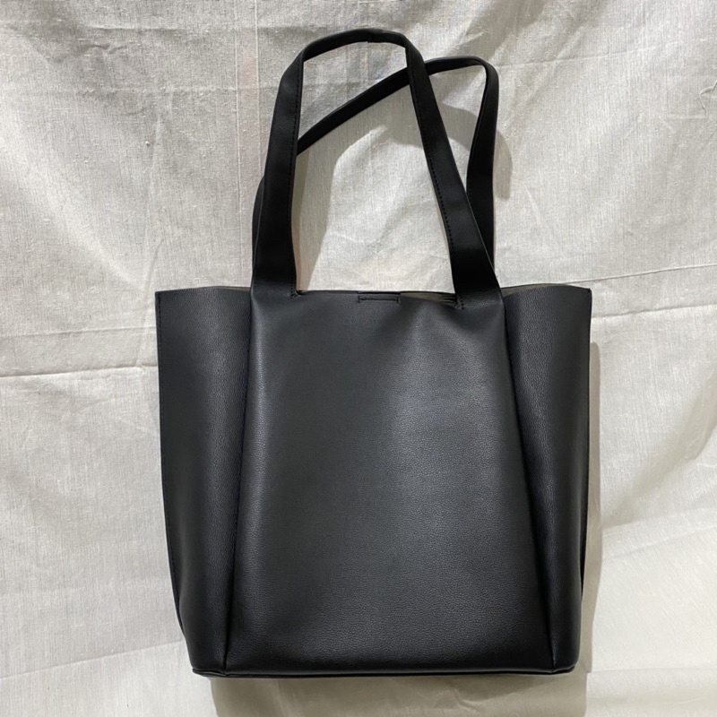 ZARA BLACK SHOPPER BAG