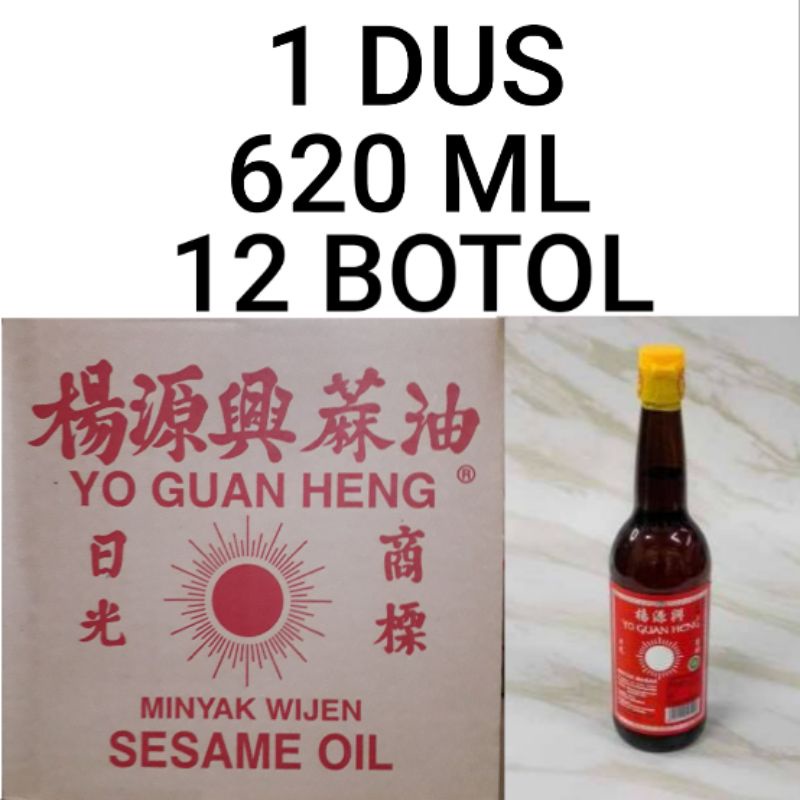 

Minyak Wijen Yo Guan Heng 12 pcs X 620 ml Per Dus