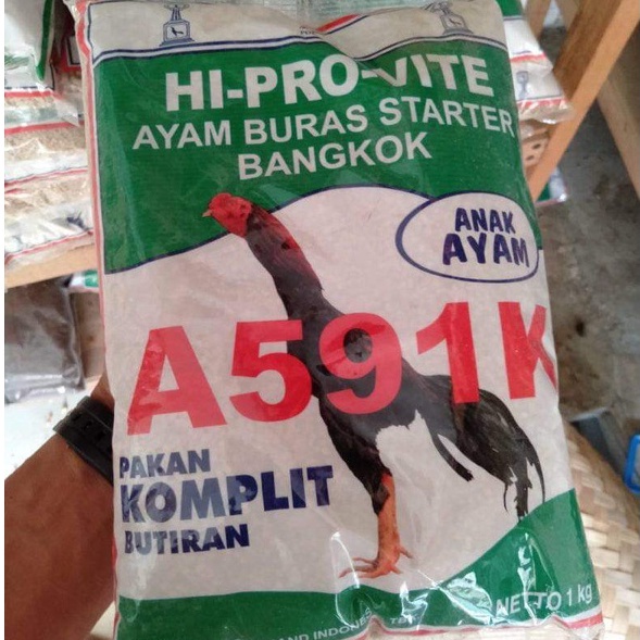 Pur A591k asli Voer kemasan pabrik ORI. Pakan anak ayam buras Bangkok, Berat 1 kg murah