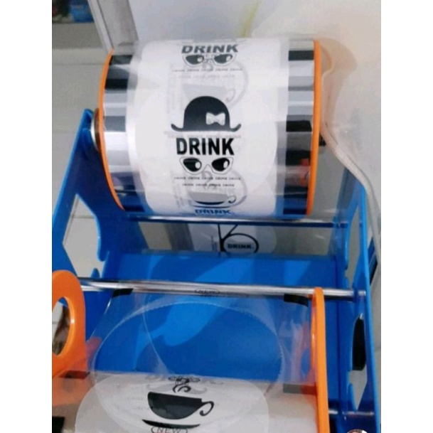 Plastik Lid Cup Sealer Cup Motif 4in 1 Drink 1000 Cup