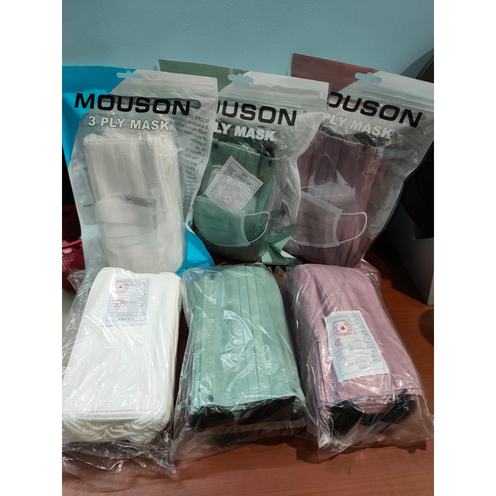 Masker Alkindo &amp; Mouson 3ply Per Box isi 50pcs