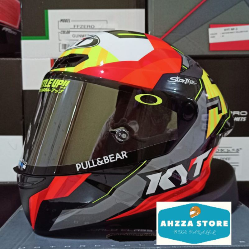 HELM KYT TT COURSE JAUME MASIA PAKET GANTENG