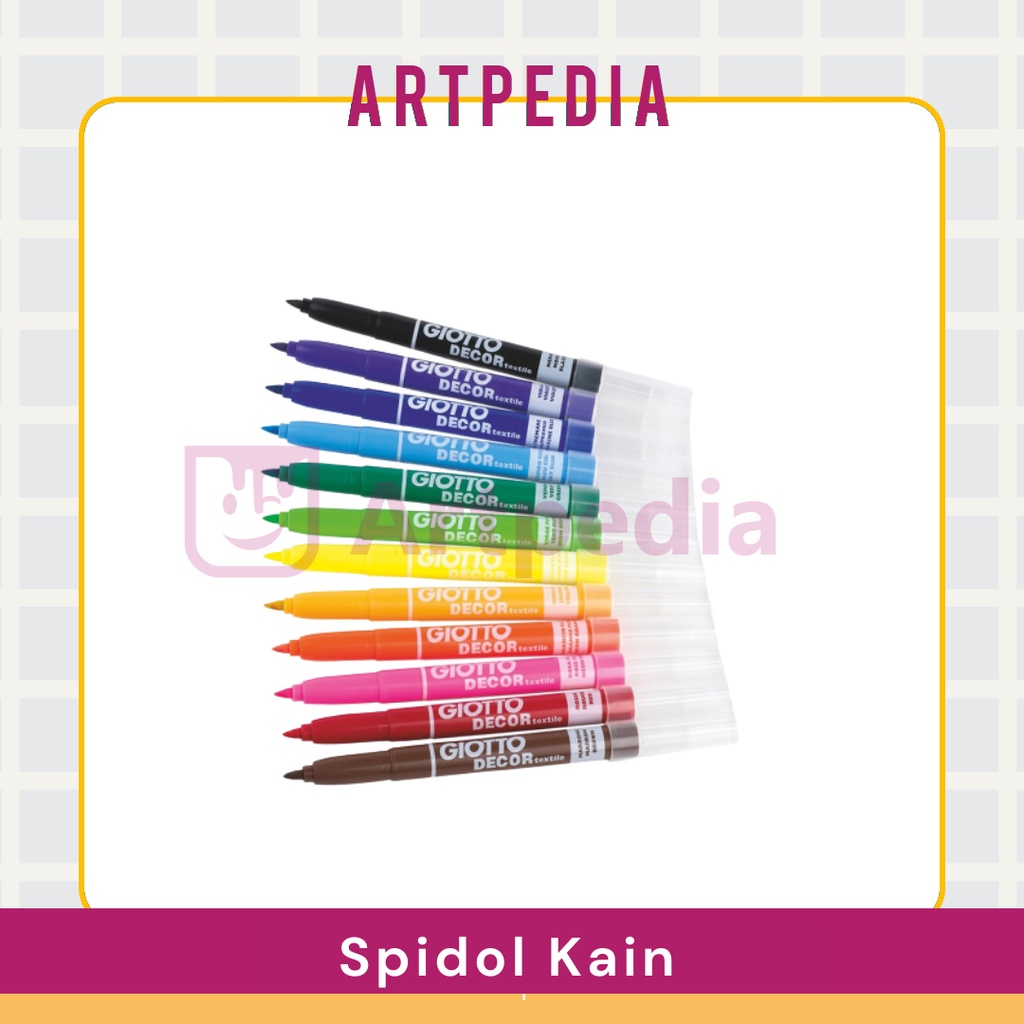 

Spidol kain giotto decor textile - warna satuan - spidol permanent khusus kain - permanent marker