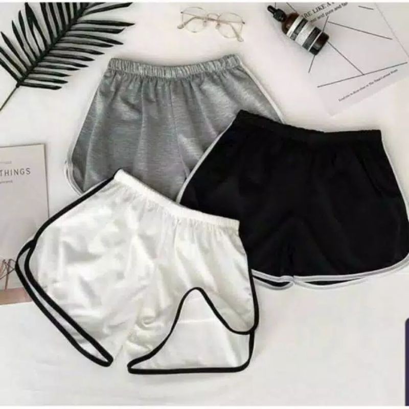 W&amp;D - Elodie short pants Celana Pendek Wanita Bahan Babyteri Terlaris