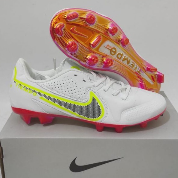 Sepatu Bola Tiempo Legend9 Elite White Pink Fg-sepatu bola nike-sepatu bola-soccer