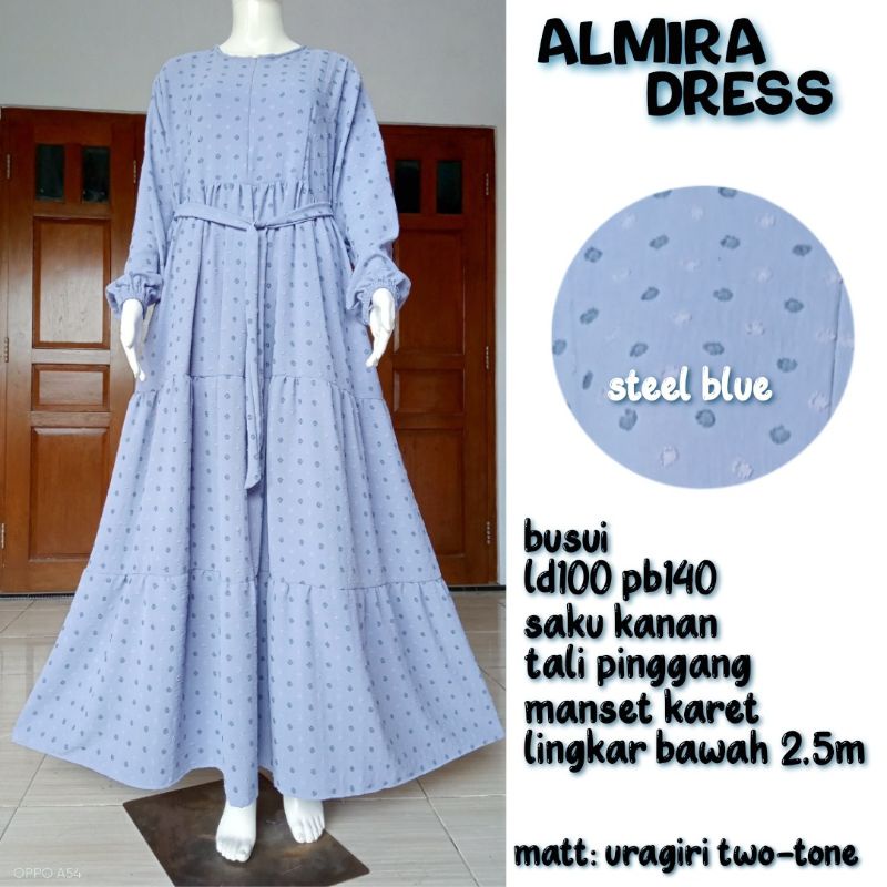 Gamis crinkle uragiri/gamis crinkle susun/gamis uragiri two-tone
