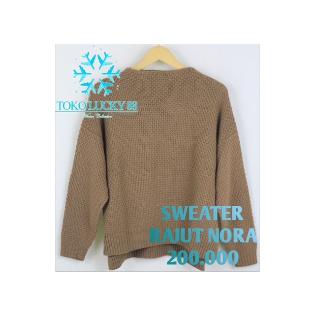 IMPORT Sweater Rajut Wool Musim Dingin Infinity Baju Winter Nora