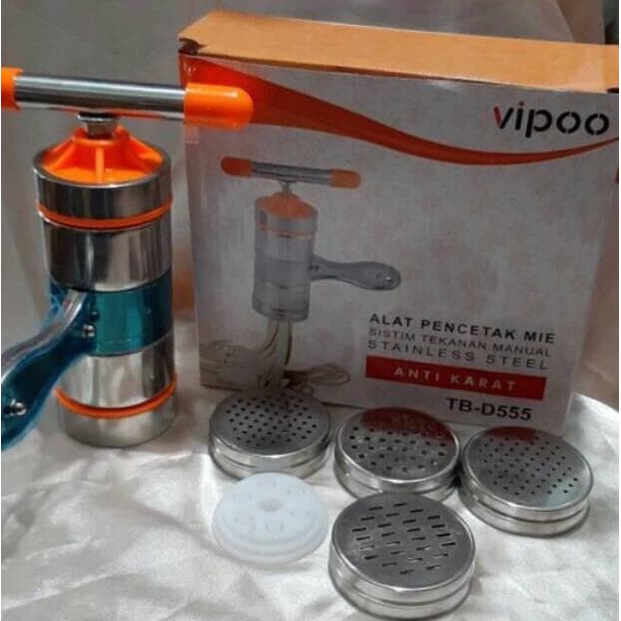 COD ALAT PENCETAK MIE MANUAL STAINLESS STEEL VIPOO TB-D555 / PENCETAK MIE MANUAL VIPOO TB-D555