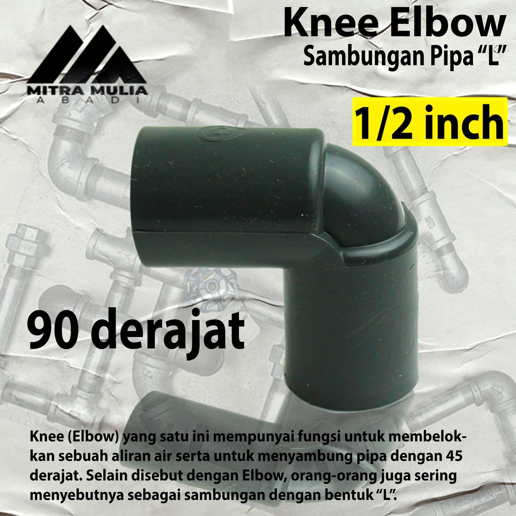 Knee/Elbow PVC TS 1/2&quot; Grest