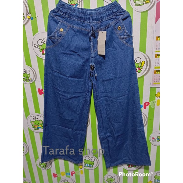 KULOT JEANS ANAK TANGGUNG USIA 8-12 TAHUN/KULOT JEANS ANAK PEREMPUAN TERBARU