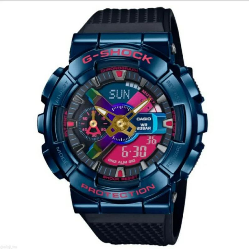 jam tangan casio gshock gm-110sn-2adr jam tangan pria casio gshock original digital analog garansi r