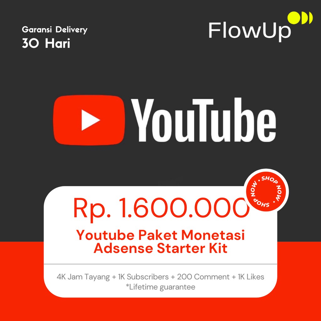 Paket Akun Youtube Monetasi Ads Starter Kit - Siap Monet Youtube Channel - Kualitas Terbaik dan Term