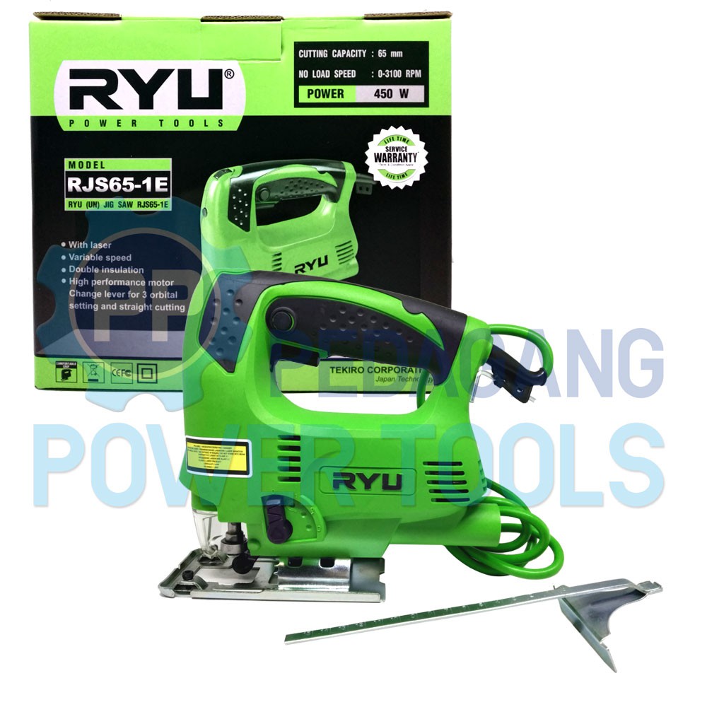 RYU RJS 65-1E MESIN JIG SAW LASER GERGAJI POTONG JIGSAW KAYU TRIPLEK