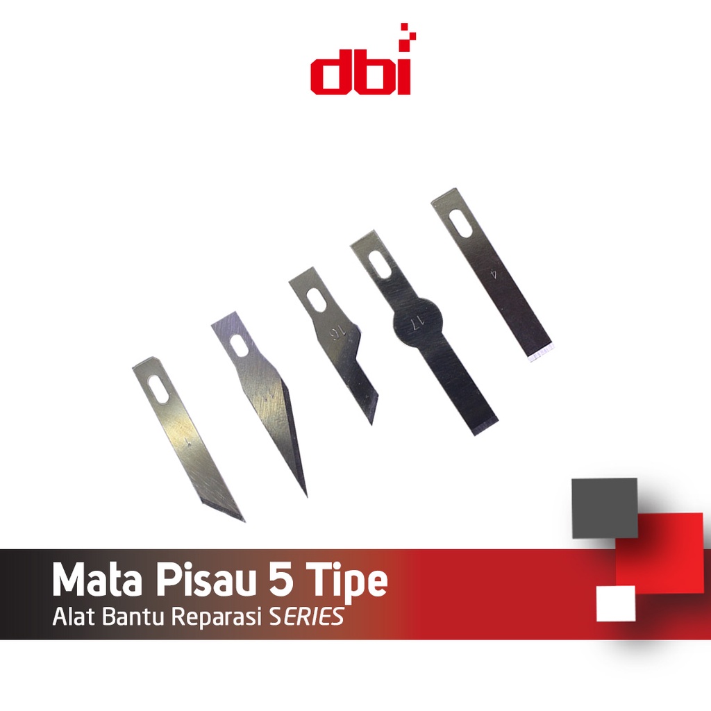 Refill Knife Art Pen Cutter Pisau Hobby CELLKIT - isi 5 tipe 01,04,11,16,17