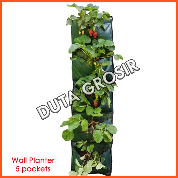Wall Planter Bag 5 Kantong pot dinding minimalis