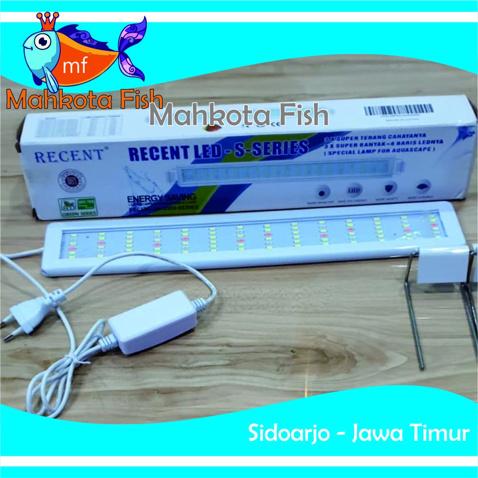 Lampu Gantung Aquarium 40-50 cm HEMAT ENERGY | BISA GANTI TIGA WARNA | PUTIH  | Aquascape (GRATIS Buble)