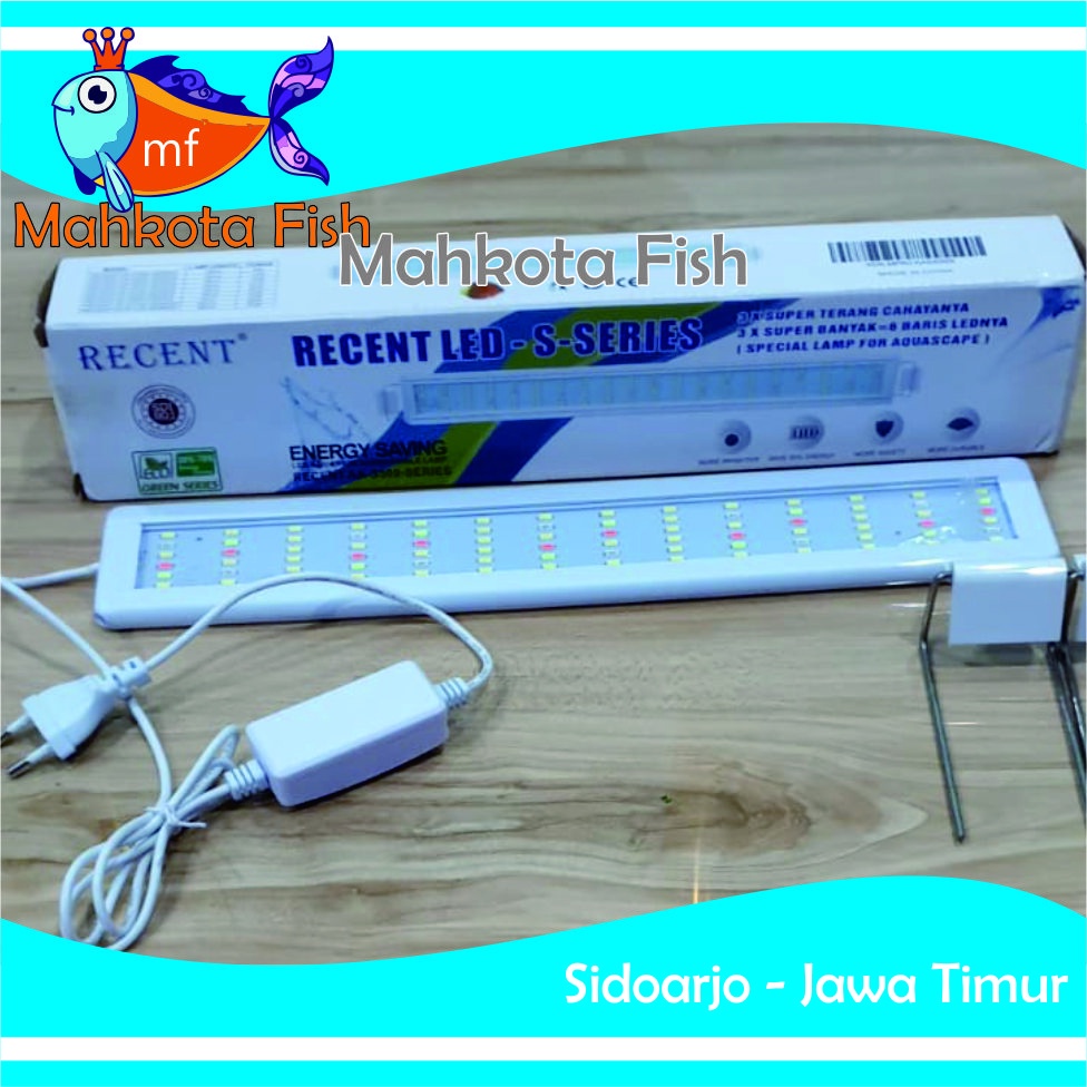 Lampu Gantung Aquarium 40-50 cm HEMAT ENERGY | BISA GANTI TIGA WARNA | PUTIH  | Aquascape (GRATIS Buble)