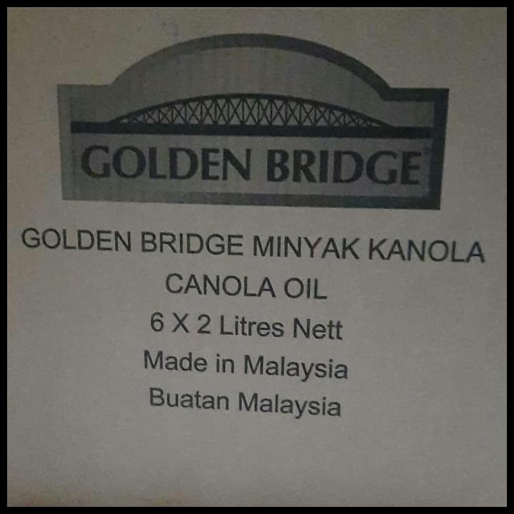 

Golden Bridge - Canola Oil 2 Lt / Minyak Kanola 2Lt /1Duz Isi 4