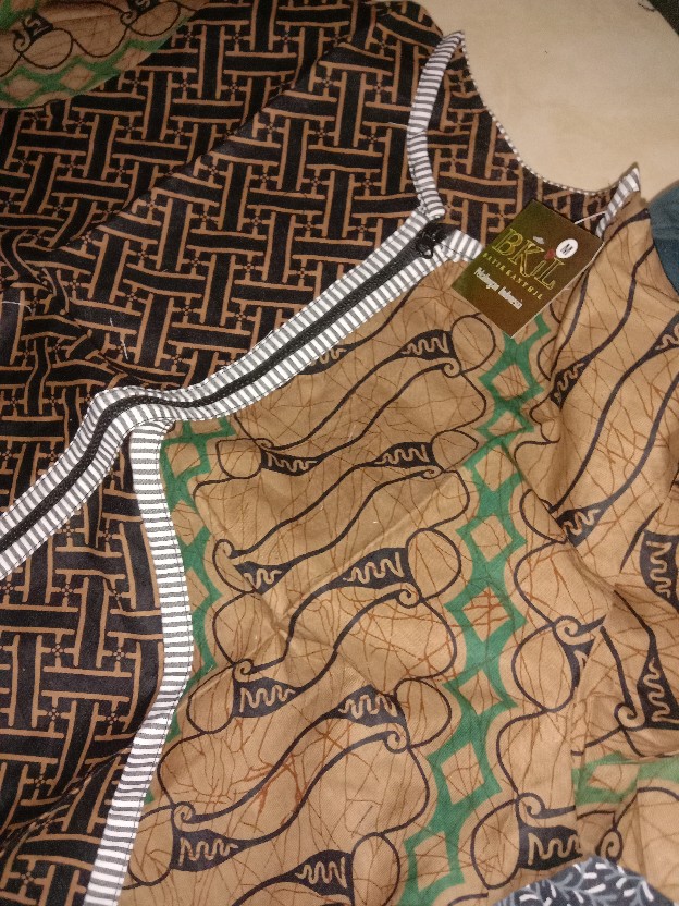 Tey-17 Batik Wanita Asj Sa Hrb026 Kenongo Kemeja Tosca Pendek