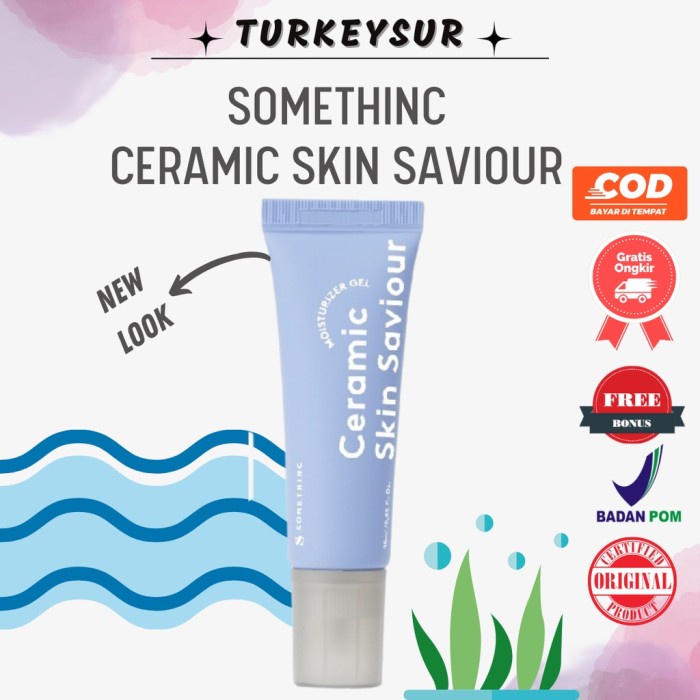 SOMETHINC Ceramic Skin Saviour Moisturizer Gel 25 ml ORIGINAL / somethinc moisturizer / pelembab somethinc