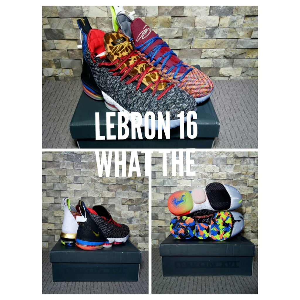 sepatu basket nike lebron 16 what the lebron  murah