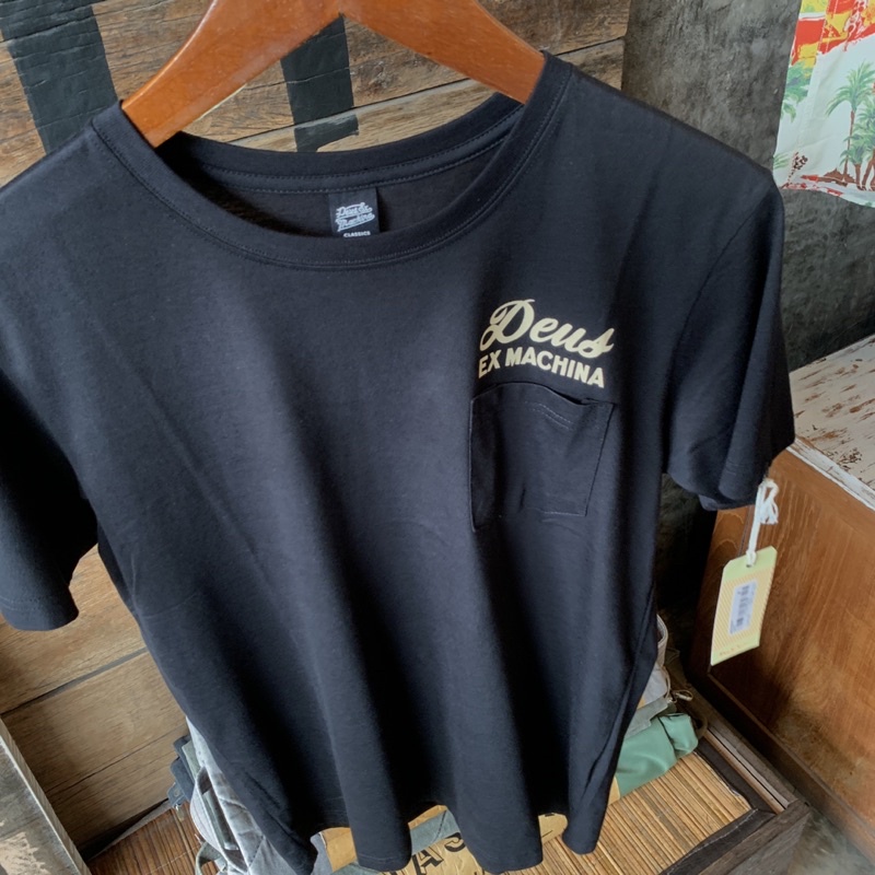 Baju Pria Deus Ex Machina Original Deus No.08 Nf Black New