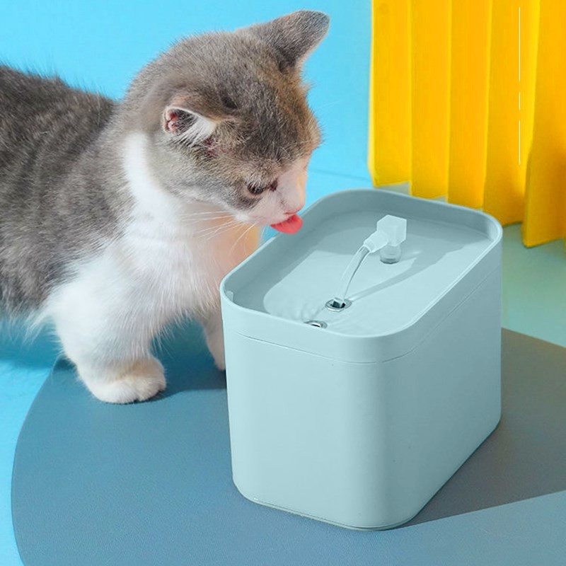 1.5L Cat Dog Flower Outlet Automatic Pet Fountain Water Dispenser Drinking Bowl