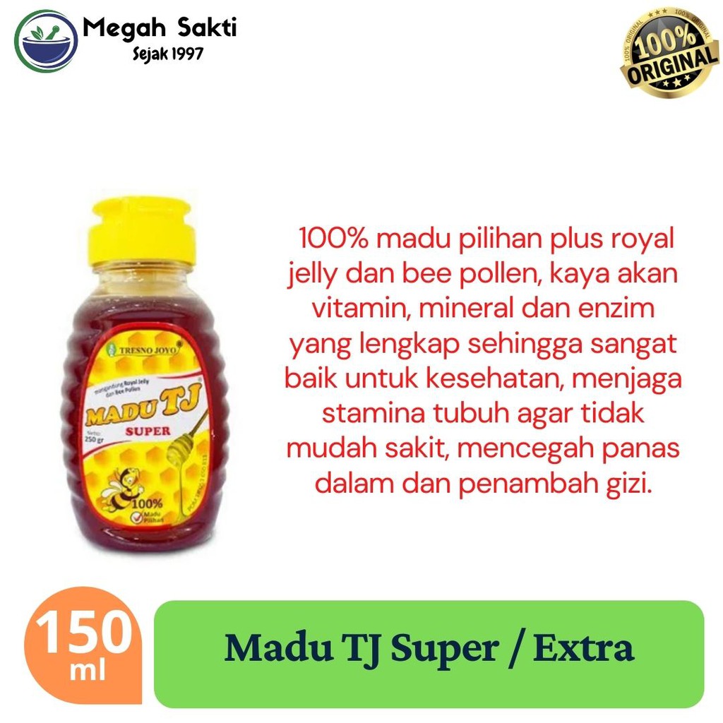 

MGS - Madu TJ SUPER atau TJ EXTRA / Madu Super Tresnojoyo / TJ SUPER 150 ml