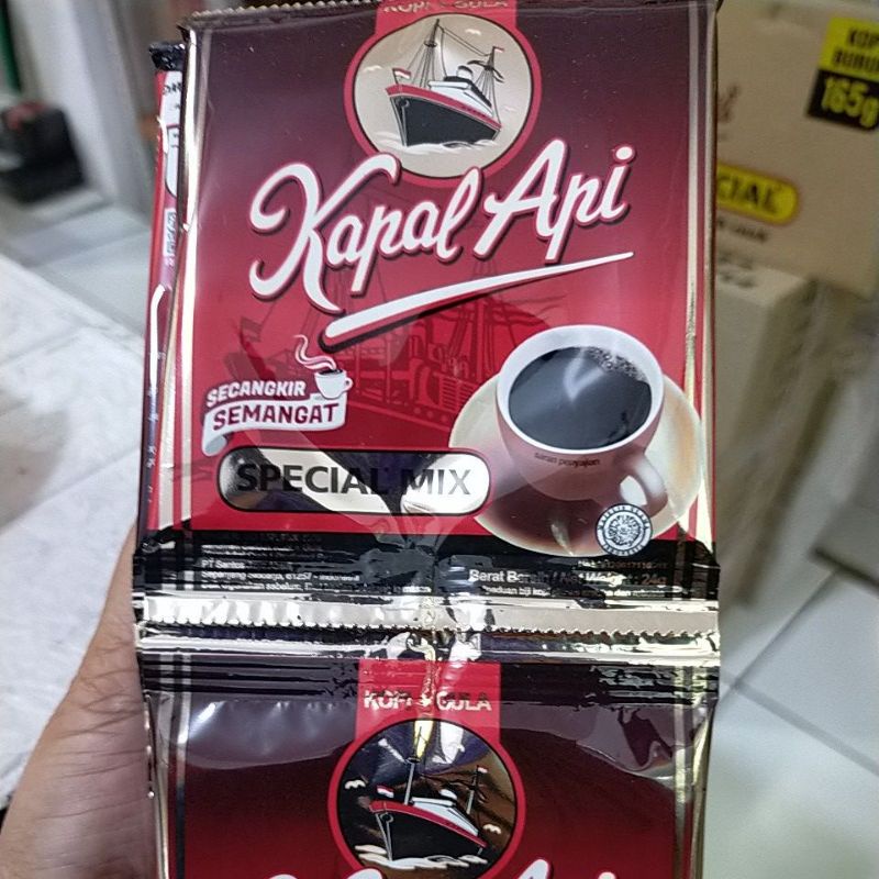 

Kopi Kapal Api Special Mix 25gram renceng (isi 10 sachet)
