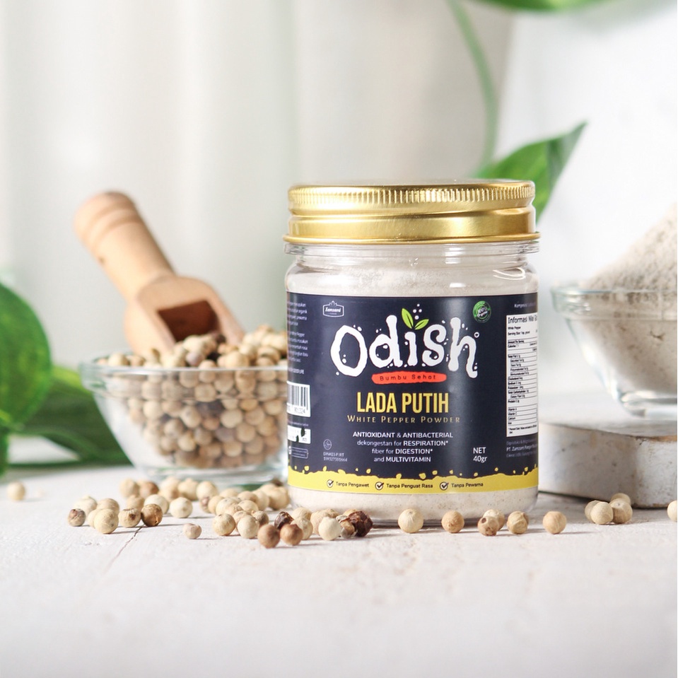 

Lada Putih Bubuk Odish 40gr | 100% Pure White Pepper Powder