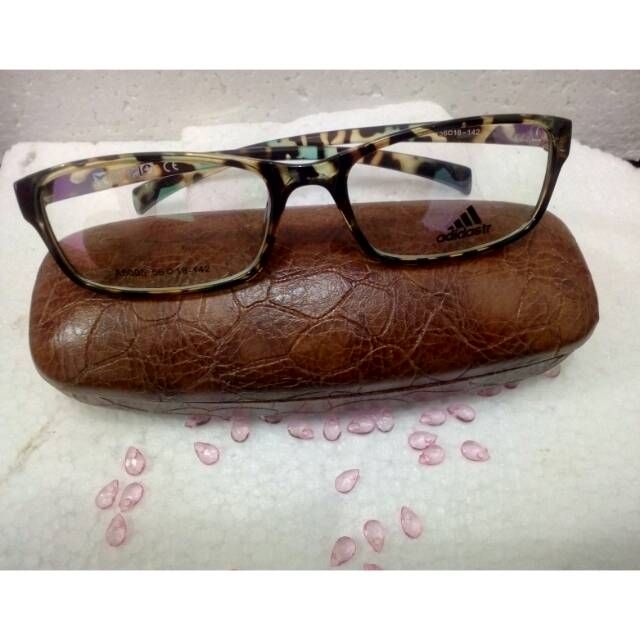 Frame kacamata minus plus Adidas leopard