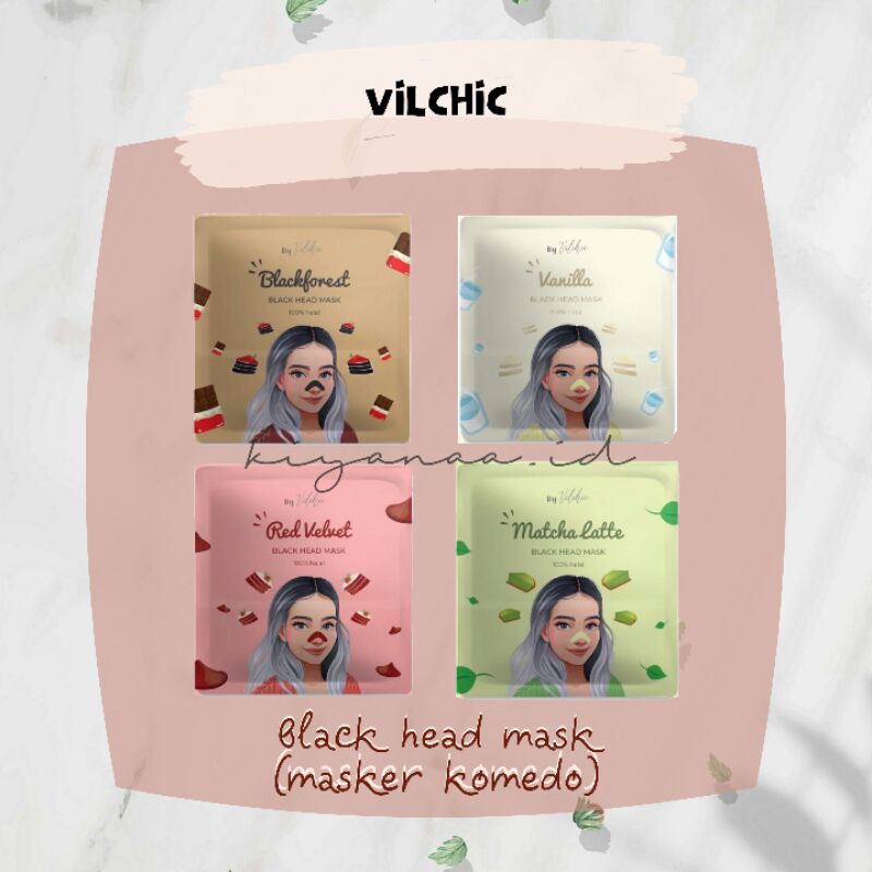 [FREE GIFT MASKER] VILCHIC Masker gelatin / Masker komedo / blackhead mask TERLARIS