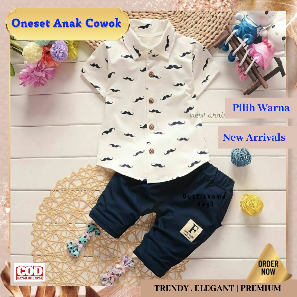 Baju Setelan Stelan Kemeja Kerah Casual Anak Kecil Pakaian Baju Setelan Stelan Kemeja Kerah Casual Anak Kecil Pakaian