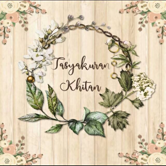 Undangan digital video khitan /aqiqah rustic