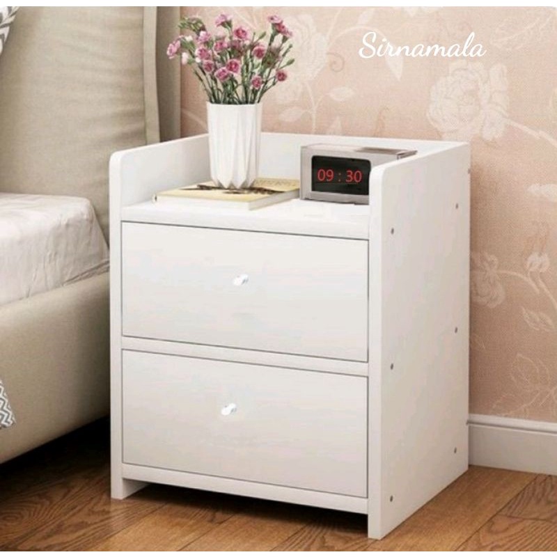 MEJA NAKAS KECIL BED SIDE TABLE LACI SERBAGUNA MEJA SAMPING