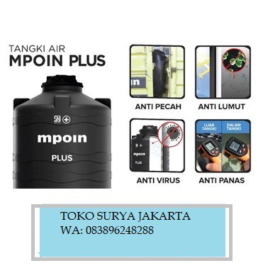 Tangki air / Tandon / Toren MPOIN WAVE 800 Liter