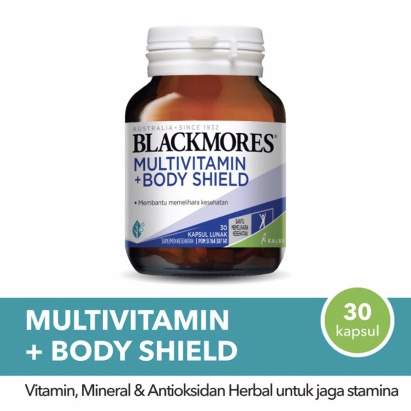 Blackmores multivitamin &amp; body shield 30 tablet | 80 tablet ( meningkatkan imun dewasa )