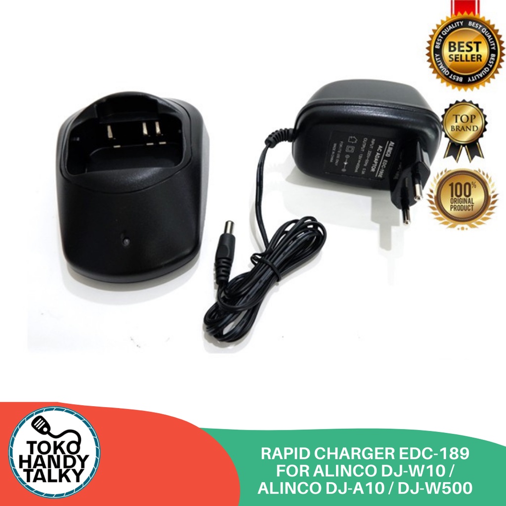 RAPID CHARGER HANDY TALKY EDC-189 FOR ALINCO DJ-W10 / ALINCO DJ-A10 / DJ-W500 NEW